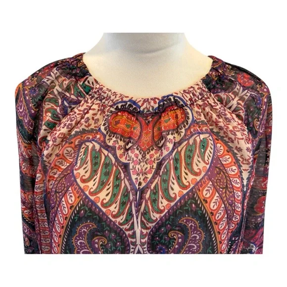 LOFT Paisley Long Sleeved Blouse - Picture 2 of 6